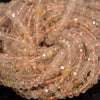 6x4MM Citrine Gemstone Grade AAA Micro Faceted Rondelle Loose Beads 15.5 inch Full Strand (80009948-A203)