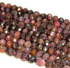 6x4MM Ruby Gemstone Grade B Micro Faceted Rondelle Loose Beads 15.5 inch Full Strand (80009949-A203)