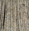 4x3MM Gray Labradorite Gemstone Grade A Micro Faceted Rondelle Loose Beads 15.5 inch Full Strand (80009981-A202)