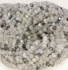 4x3MM Black Rutilated Quartz Gemstone Grade AA Micro Faceted Rondelle Loose Beads 15.5 inch Full Strand (80009982-A202)