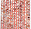 4x3MM Strawberry Lepidocrocite Quartz Gemstone Grade AAA Micro Faceted Rondelle Loose Beads 15.5 inch Full Strand (80009987-A201)