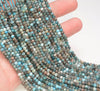 4x3MM Apatite Gemstone Grade A Micro Faceted Rondelle Loose Beads 15.5 inch Full Strand (80009990-A201)