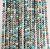 4x3MM Apatite Gemstone Grade A Micro Faceted Rondelle Loose Beads 15.5 inch Full Strand (80009990-A201)