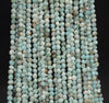 4x3MM Larimar Gemstone Grade B Micro Faceted Nugget Round Loose Beads 15 inch Full Strand (80009993-A201)