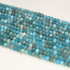 3x2MM Apatite Gemstone Grade AA Micro Faceted Rondelle Loose Beads 15.5 inch Full Strand (80010005-A201)