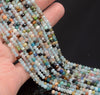 3x2MM Mix Stone Gemstone Grade AA Micro Faceted Rondelle Loose Beads 15.5 inch Full Strand (80010006-A201)