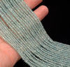 3x2MM Light Aquamarine Gemstone Grade AAA Micro Faceted Rondelle Loose Beads 15.5 inch Full Strand (80010010-A201)