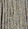 3x2MM Labradorite Gemstone Grade AA Faceted Rondelle Loose Beads 15.5 inch Full Strand (80010012-A200)