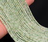 3x2MM Light Green Burma Jade Gemstone Grade AAA Micro Faceted Rondelle Loose Beads 15.5 inch Full Strand (80010013-A200)