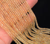 3x2MM Citrine Gemstone Grade AAA Micro Faceted Rondelle Loose Beads 15.5 inch Full Strand (80010017-A200)