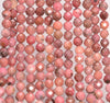 7MM Flower Rhodochrosite Gemstone Grade A Micro Faceted Round Loose Beads 15.5 inch Full Strand (80010032-A200)