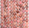 7MM Flower Rhodochrosite Gemstone Grade A Micro Faceted Round Loose Beads 15.5 inch Full Strand (80010032-A200)