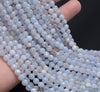 6MM Chalcedony Blue Lace Agate Gemstone Grade AA Micro Faceted Round Loose Beads 15.5 inch Full Strand (80010036-A200)