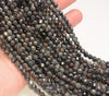 5MM Dark Blue Sapphire Gemstone Grade A Micro Faceted Round Loose Beads 15 inch Full Strand (80010040-A199)