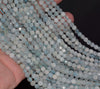 5MM Light Aquamarine Gemstone Grade A Micro Faceted Round Loose Beads 15.5 inch Full Strand (80010045-A199)