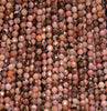 5MM Rhodonite Gemstone Grade A Micro Faceted Round Loose Beads 15.5 inch Full Strand (80010050-A199)