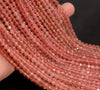 5MM  Strawberry Lepidocrocite Quartz Gemstone Grade AAA Micro Faceted Round Loose Beads 15.5 inch Full Strand (80010052-A199)