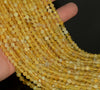 5MM Yellow Opal Gemstone Grade AAA Micro Faceted Round Loose Beads 15.5 inch Full Strand (80010054-A199)