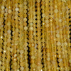 5MM Yellow Opal Gemstone Grade AAA Micro Faceted Round Loose Beads 15.5 inch Full Strand (80010054-A199)