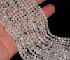 4.5MM Rainbow Moonstone Gemstone Grade AA Micro Faceted Round Loose Beads 15.5 inch Full Strand (80010055-A199)