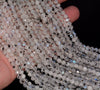 4.5MM Rainbow Moonstone Gemstone Grade AAA Micro Faceted Round Loose Beads 15.5 inch Full Strand (80010056-A199)