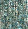 4MM Apatite Gemstone Grade A Micro Faceted Round Loose Beads 15.5 inch Full Strand (80010074-A198)