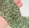 4MM Light Green Rutilated Quartz Gemstone Grade AA Micro Faceted Round Loose Beads 15.5 inch Full Strand (80010076-A198)