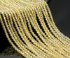 3MM Citrine Gemstone Grade AAA Micro Faceted Round Loose Beads 15.5 inch Full Strand (80010087-A197)