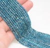 3MM Apatite Gemstone Grade AAA Micro Faceted Round Loose Beads 15.5 inch Full Strand (80010090-A197)