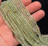 3MM Prehnite Gemstone Grade A Faceted Round Loose Beads 15.5 inch Full Strand (80010102-A197)