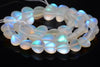 10MM Matte White Mystic Aura Quartz Gemstone Love Heart Loose Beads 7.5 inch Half Strand (80010119-A190)