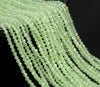 3MM Light Green Prehnite Gemstone Grade AAA Micro Faceted Round Loose Beads 15.5 inch Full Strand (80010130-A196)