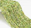 3MM Yellow Green Chrysoprase Gemstone Grade AAA Micro Faceted Round Loose Beads 15 inch Full Strand (80010139-A196)