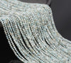 2MM Light Blue Aquamarine Gemstone Grade A Micro Faceted Round Loose Beads 15.5 inch Full Strand (80010141-A196)