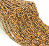 2MM Yellow Tiger Eye Gemstone Grade AAA Micro Faceted Round Loose Beads 15.5 inch Full Strand (80010157-A195)