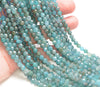 5MM Light Blue Apatite Gemstone Grade AA Micro Faceted Round Loose Beads 15.5 inch Full Strand (80010165-A195)