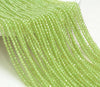 3MM Peridot Gemstone Grade AAA Micro Faceted Round Loose Beads 15.5 inch Full Strand (80010181-A194)