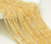 3MM Golden Rutilated Quartz Gemstone Grade AA Micro Faceted Round Loose Beads 15.5 inch Full Strand (80010184-A194)