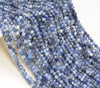 3MM Blue Sodalite Gemstone Grade AA Micro Faceted Round Loose Beads 15.5 inch Full Strand (80010189-A194)