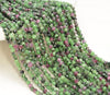 4MM Green Red Ruby Zoisite Gemstone Grade AAA Micro Faceted Round Loose Beads 15 inch Full Strand (80010195-A193)