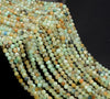 4MM Genuine Light Green Blue Shattuckite Chrysocolla Gemstone Grade AA Micro Faceted Round Loose Beads 15 inch Full Strand (80010200-A193)