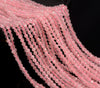 2MM Pink Rose Quartz Gemstone Grade AAA Micro Faceted Round Loose Beads 15.5 inch Full Strand (80010203-A193)