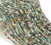 3MM Genuine Green Blue Shattuckite Chrysocolla Gemstone Grade AAA Micro Faceted Round Loose Beads 15.5 inch Full Strand (80010205-A193)