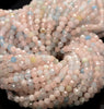 3.5MM Pink Morganite Gemstone Grade AA Micro Faceted Round Loose Beads 15.5 inch Full Strand (80010212-A192)