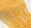 3MM Yellow Opal Gemstone Grade AAA Micro Faceted Round Loose Beads 15.5 inch Full Strand (80010225-A192)