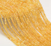 2.5MM Yellow Opal Gemstone Grade AAA Micro Faceted Round Loose Beads 15.5 inch Full Strand (80010226-A192)