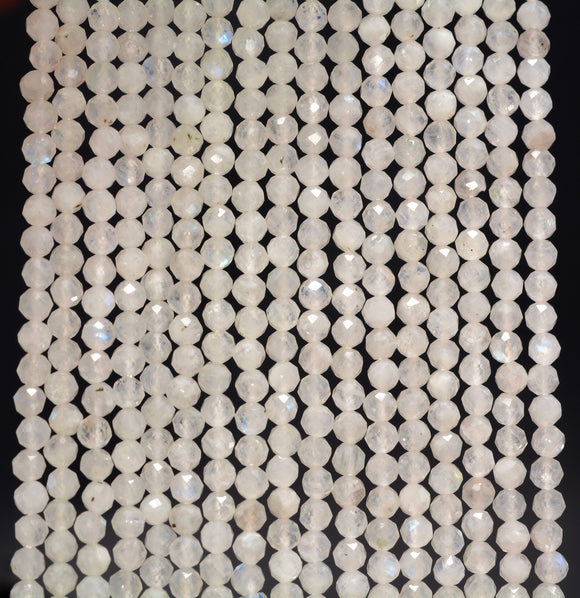 2MM Rainbow Moonstone Gemstone Grade AAA Micro Faceted Round Loose Beads 15.5 inch Full Strand (80010230-A192)