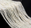 3MM White Moonstone Gemstone Grade AAA Micro Faceted Round Loose Beads 15.5 inch Full Strand (80010231-A192)