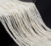 2MM White Moonstone Gemstone Grade AAA Micro Faceted Round Loose Beads 15.5 inch Full Strand (80010232-A192)