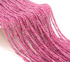 2MM Red Pink Ruby Gemstone Grade AAA Micro Faceted Round Loose Beads 16 inch Full Strand (80010236-A192)